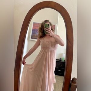 Long dressy BCBG Maxi Dress with removable straps.